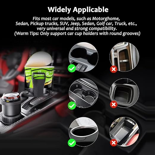 2-in-1 360° Rotatable Car Drink Expander Holder