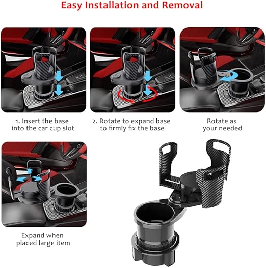 2-in-1 360° Rotatable Car Drink Expander Holder