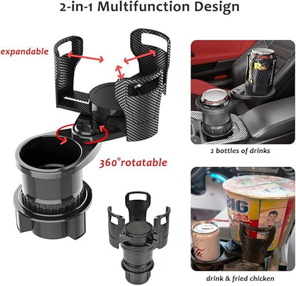 2-in-1 360° Rotatable Car Drink Expander Holder
