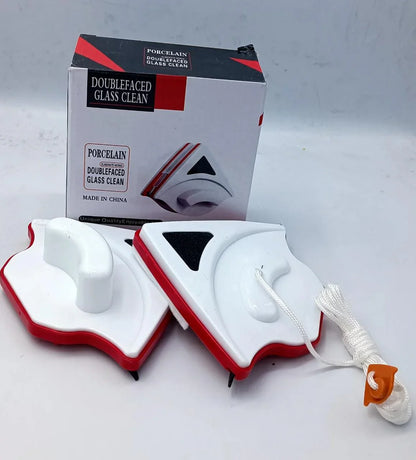 Double-Faced Magnetic Glass Cleaner for Dual-Side Window Cleaning