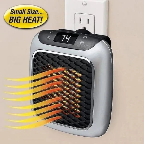 Handy Heater Turbo 800 - Wall Outlet Space Heater with Remote Control