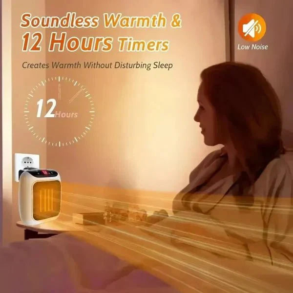 Handy Heater Turbo 800 - Wall Outlet Space Heater with Remote Control