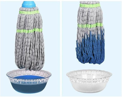 Magic Squeezing Mop with Self-Wringing System and 360° Rotating Head