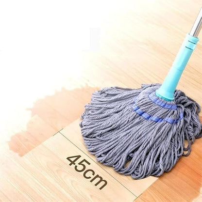 Magic Squeezing Mop with Self-Wringing System and 360° Rotating Head