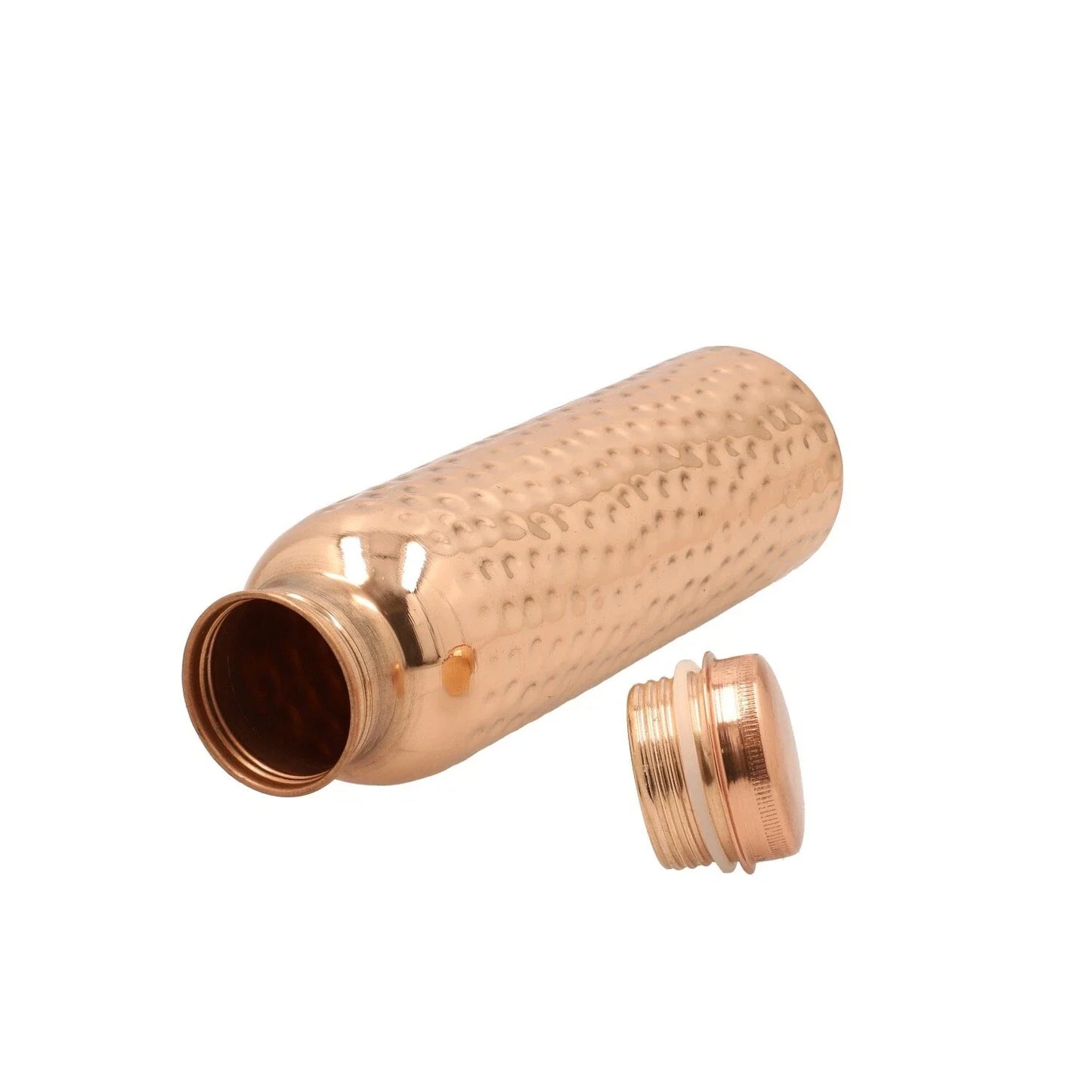 Pure Copper Hammered Water Bottle